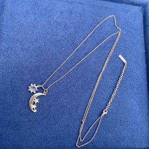 NWOT- Lane Bryant Moon and Star necklace, gold, long